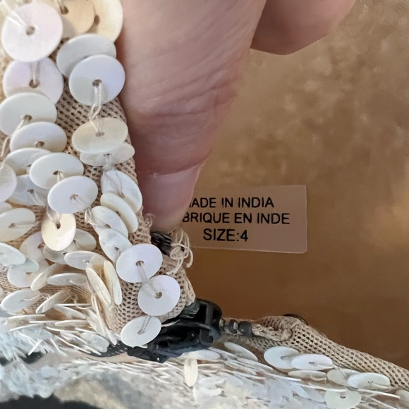 Alice + Olivia Sequin Dress. Size 4. Wore only once. Like new. - Picture 6 of 6